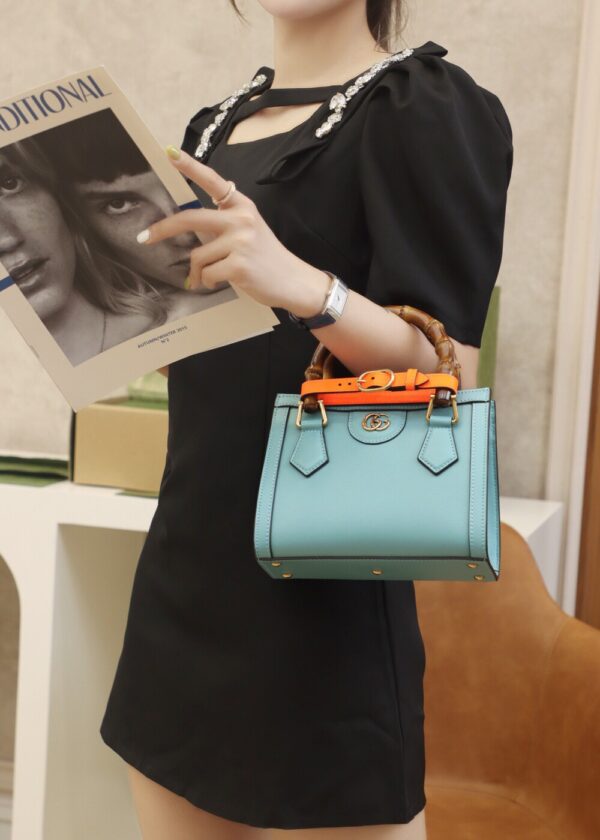 God Factory Gucci Diana Mini Blue 655661 Size 20*16*10cm