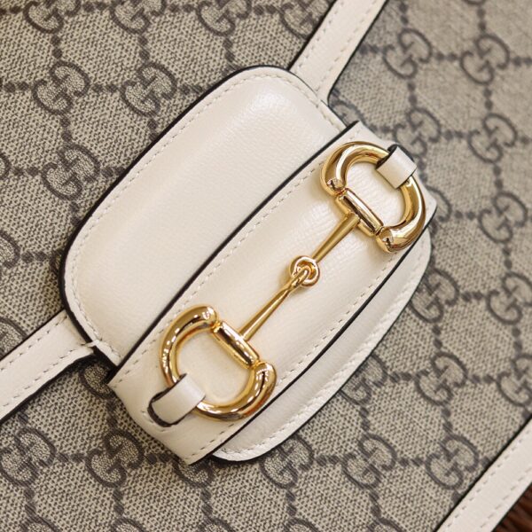 God Factory Gucci 𝐇𝐨𝐫𝐬𝐞𝐛𝐢𝐭 𝟭𝟵𝟱𝟱 White 602204 Size 25*18*8cm