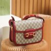 God Factory Gucci 𝐇𝐨𝐫𝐬𝐞𝐛𝐢𝐭 𝟭𝟵𝟱𝟱 Red 602204 Size 25*18*8cm