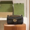 God Factory Gucci 𝙂 𝙂 𝙈𝙖𝙧𝙢𝙤𝙣𝙩 Black 443497 Size 26*15*7cm