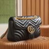 God Factory Gucci 𝙂 𝙂 𝙈𝙖𝙧𝙢𝙤𝙣𝙩 Black 443497 Size 26*15*7cm