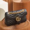 God Factory Gucci 𝙂 𝙂 𝙈𝙖𝙧𝙢𝙤𝙣𝙩 Black 443497 Size 26*15*7cm