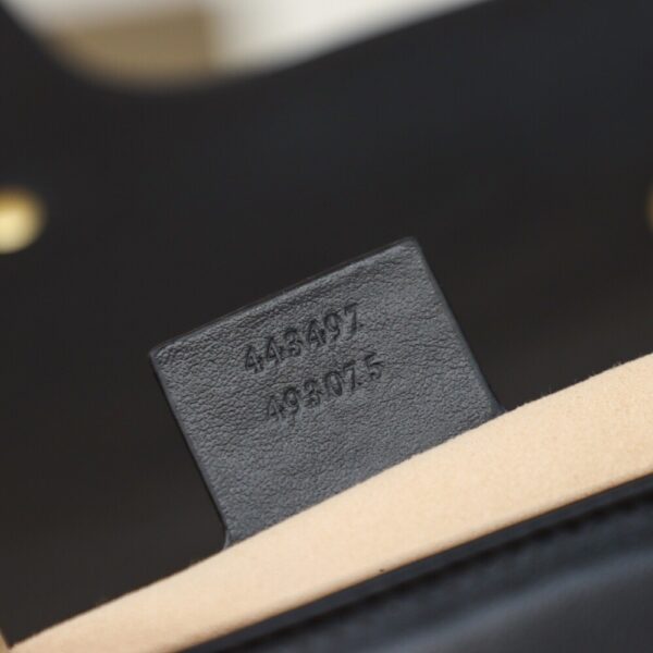 God Factory Gucci 𝙂 𝙂 𝙈𝙖𝙧𝙢𝙤𝙣𝙩 Black 443497 Size 26*15*7cm