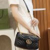 God Factory Gucci 𝙂 𝙂 𝙈𝙖𝙧𝙢𝙤𝙣𝙩 Black 443497 Size 26*15*7cm
