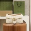 God Factory Gucci 𝙂 𝙂 𝙈𝙖𝙧𝙢𝙤𝙣𝙩 White 443497 Size 26*15*7cm