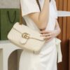 God Factory Gucci 𝙂 𝙂 𝙈𝙖𝙧𝙢𝙤𝙣𝙩 White 443497 Size 26*15*7cm