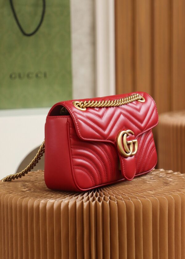 God Factory Gucci 𝙂 𝙂 𝙈𝙖𝙧𝙢𝙤𝙣𝙩 Red 443497 Size 26*15*7cm