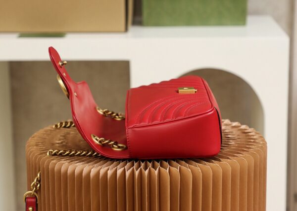 God Factory Gucci 𝙂 𝙂 𝙈𝙖𝙧𝙢𝙤𝙣𝙩 Red 443497 Size 26*15*7cm