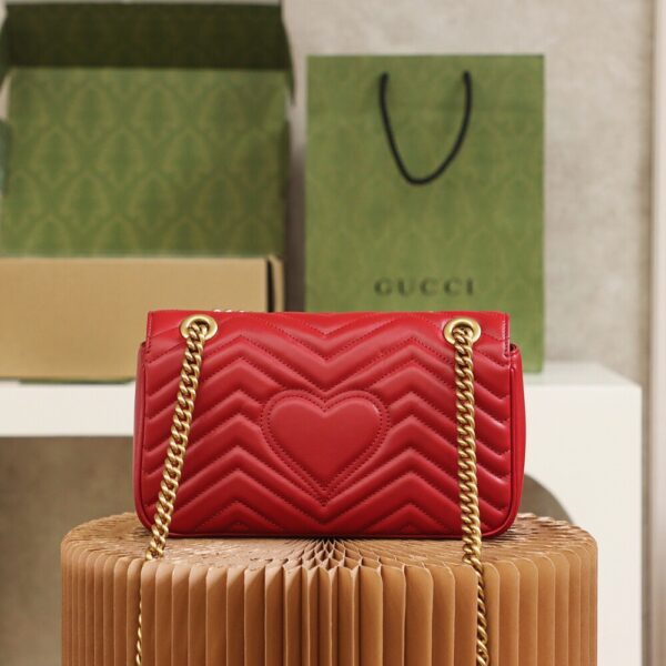 God Factory Gucci 𝙂 𝙂 𝙈𝙖𝙧𝙢𝙤𝙣𝙩 Red 443497 Size 26*15*7cm