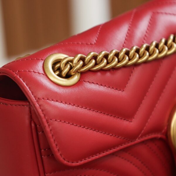 God Factory Gucci 𝙂 𝙂 𝙈𝙖𝙧𝙢𝙤𝙣𝙩 Red 443497 Size 26*15*7cm