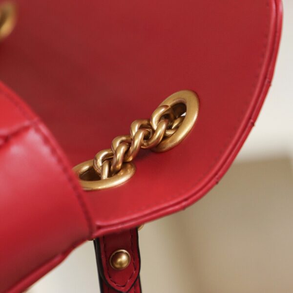 God Factory Gucci 𝙂 𝙂 𝙈𝙖𝙧𝙢𝙤𝙣𝙩 Red 443497 Size 26*15*7cm
