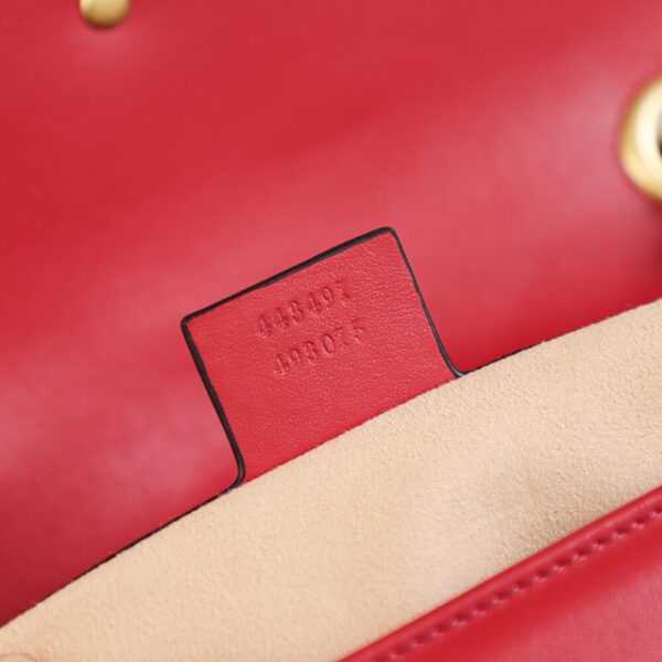 God Factory Gucci 𝙂 𝙂 𝙈𝙖𝙧𝙢𝙤𝙣𝙩 Red 443497 Size 26*15*7cm