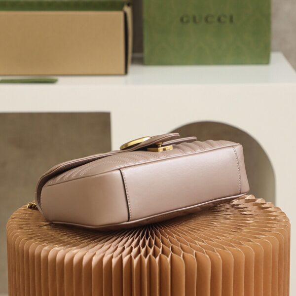 God Factory Gucci 𝙂 𝙂 𝙈𝙖𝙧𝙢𝙤𝙣𝙩 Apricot 443497 Size 26*15*7cm