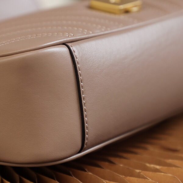 God Factory Gucci 𝙂 𝙂 𝙈𝙖𝙧𝙢𝙤𝙣𝙩 Apricot 443497 Size 26*15*7cm