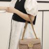 God Factory Gucci 𝙂 𝙂 𝙈𝙖𝙧𝙢𝙤𝙣𝙩 Apricot 443497 Size 26*15*7cm
