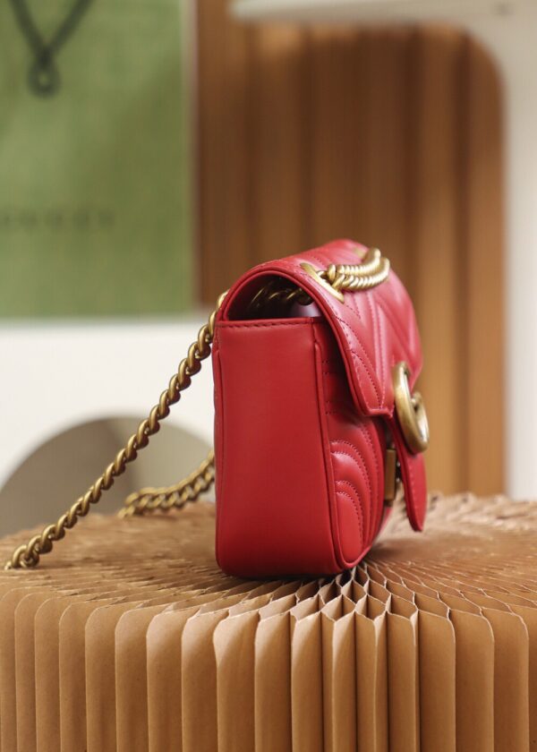 God Factory Gucci 𝙂 𝙂 𝙈𝙖𝙧𝙢𝙤𝙣𝙩 Red 446744 Size 22*13*6cm