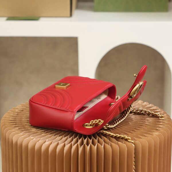 God Factory Gucci 𝙂 𝙂 𝙈𝙖𝙧𝙢𝙤𝙣𝙩 Red 446744 Size 22*13*6cm