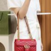 God Factory Gucci 𝙂 𝙂 𝙈𝙖𝙧𝙢𝙤𝙣𝙩 Red 446744 Size 22*13*6cm