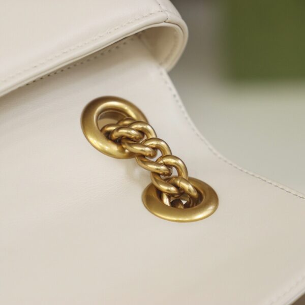 God Factory Gucci 𝙂 𝙂 𝙈𝙖𝙧𝙢𝙤𝙣𝙩 White 446744 Size 22*13*6cm