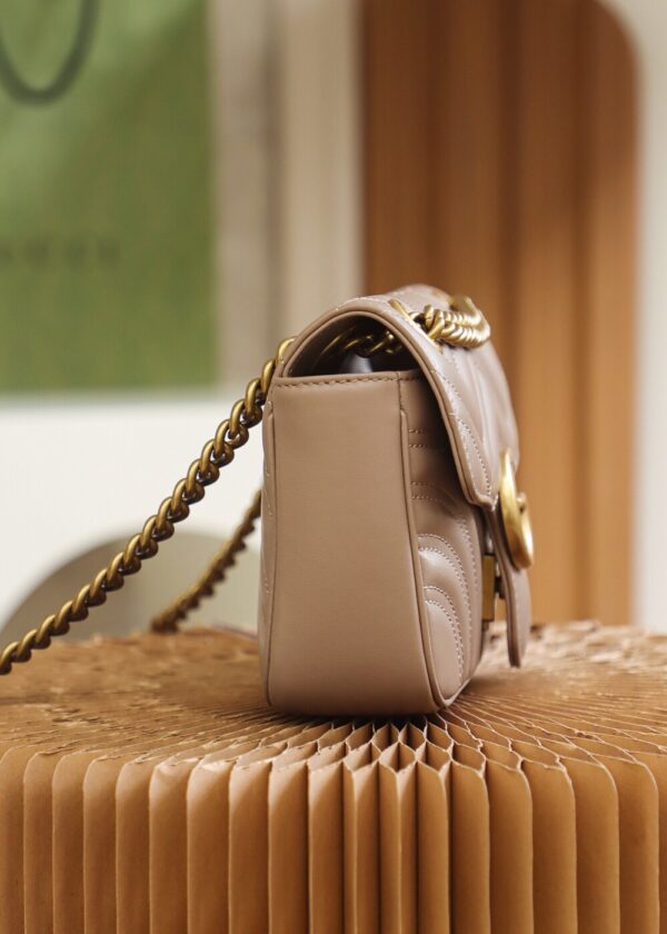 God Factory Gucci 𝙂 𝙂 𝙈𝙖𝙧𝙢𝙤𝙣𝙩 Apricot 446744 Size 22*13*6cm