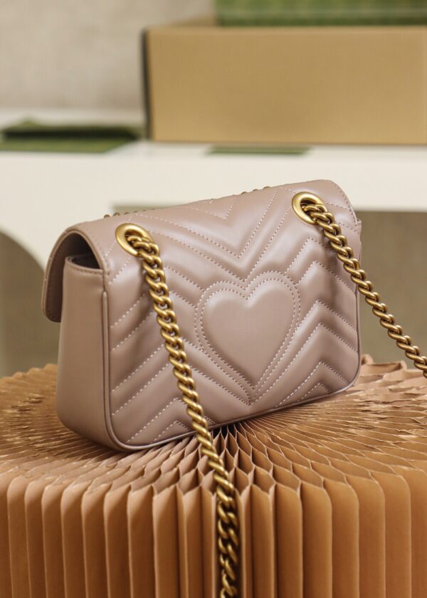 God Factory Gucci 𝙂 𝙂 𝙈𝙖𝙧𝙢𝙤𝙣𝙩 Apricot 446744 Size 22*13*6cm