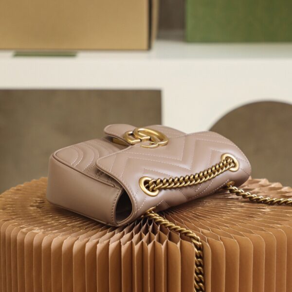 God Factory Gucci 𝙂 𝙂 𝙈𝙖𝙧𝙢𝙤𝙣𝙩 Apricot 446744 Size 22*13*6cm