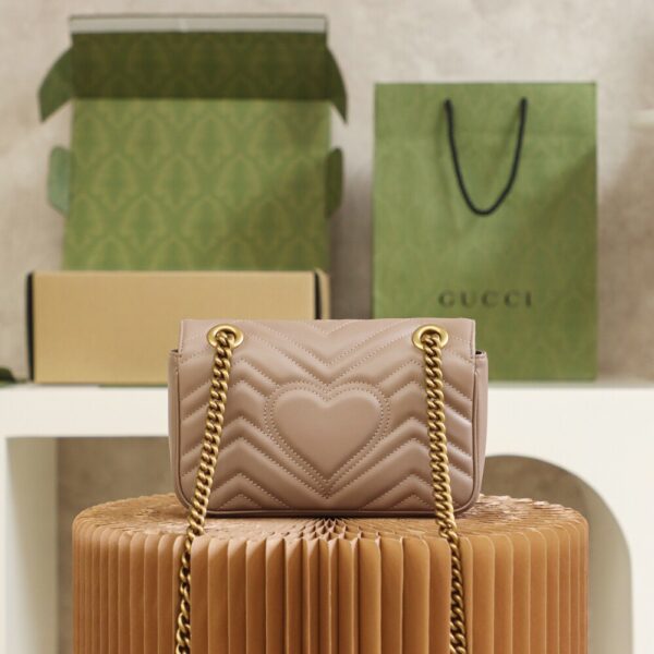 God Factory Gucci 𝙂 𝙂 𝙈𝙖𝙧𝙢𝙤𝙣𝙩 Apricot 446744 Size 22*13*6cm