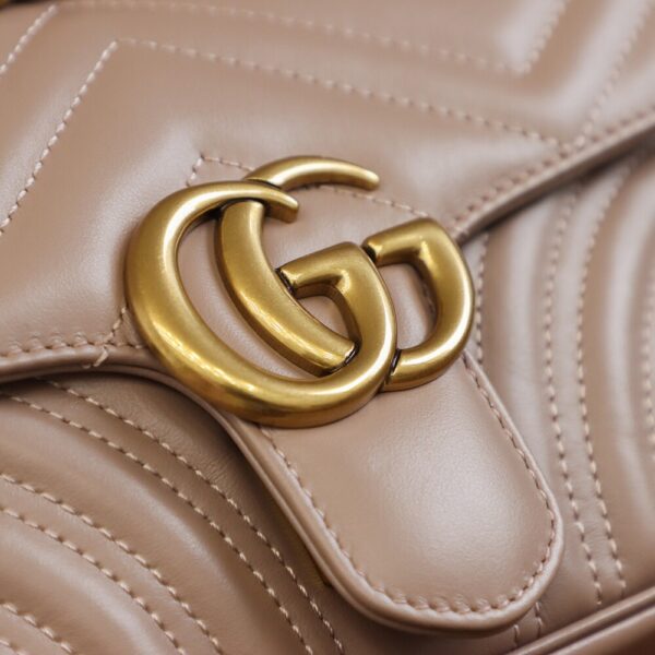 God Factory Gucci 𝙂 𝙂 𝙈𝙖𝙧𝙢𝙤𝙣𝙩 Apricot 446744 Size 22*13*6cm
