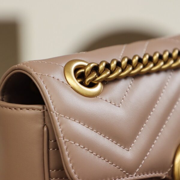 God Factory Gucci 𝙂 𝙂 𝙈𝙖𝙧𝙢𝙤𝙣𝙩 Apricot 446744 Size 22*13*6cm