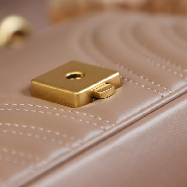 God Factory Gucci 𝙂 𝙂 𝙈𝙖𝙧𝙢𝙤𝙣𝙩 Apricot 446744 Size 22*13*6cm