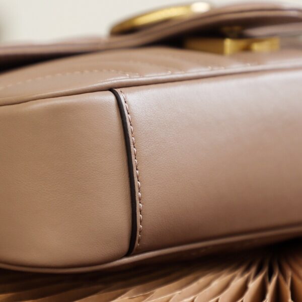 God Factory Gucci 𝙂 𝙂 𝙈𝙖𝙧𝙢𝙤𝙣𝙩 Apricot 446744 Size 22*13*6cm