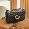 God Factory Gucci 𝙂 𝙂 𝙈𝙖𝙧𝙢𝙤𝙣𝙩 Black 446744 Size 22*13*6cm