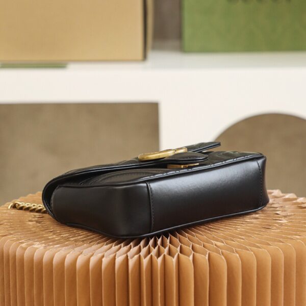 God Factory Gucci 𝙂 𝙂 𝙈𝙖𝙧𝙢𝙤𝙣𝙩 Black 446744 Size 22*13*6cm
