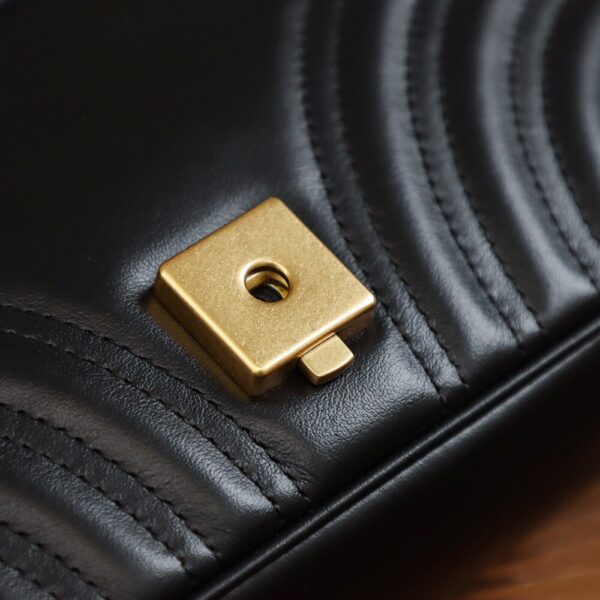 God Factory Gucci 𝙂 𝙂 𝙈𝙖𝙧𝙢𝙤𝙣𝙩 Black 446744 Size 22*13*6cm
