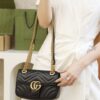 God Factory Gucci 𝙂 𝙂 𝙈𝙖𝙧𝙢𝙤𝙣𝙩 Black 446744 Size 22*13*6cm