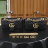 God Factory Gucci 𝙂 𝙂 𝙈𝙖𝙧𝙢𝙤𝙣𝙩 Black 446744 Size 22*13*6cm