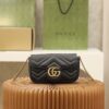 God Factory Gucci 𝙂 𝙂 𝙈𝙖𝙧𝙢𝙤𝙣𝙩 Mini Black 476433 Size 16.5*10.2*5.1cm