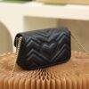 God Factory Gucci 𝙂 𝙂 𝙈𝙖𝙧𝙢𝙤𝙣𝙩 Mini Black 476433 Size 16.5*10.2*5.1cm