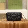 God Factory Gucci 𝙂 𝙂 𝙈𝙖𝙧𝙢𝙤𝙣𝙩 Mini Black 476433 Size 16.5*10.2*5.1cm