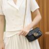 God Factory Gucci 𝙂 𝙂 𝙈𝙖𝙧𝙢𝙤𝙣𝙩 Mini Black 476433 Size 16.5*10.2*5.1cm