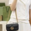 God Factory Gucci 𝙂 𝙂 𝙈𝙖𝙧𝙢𝙤𝙣𝙩 Mini Black 476433 Size 16.5*10.2*5.1cm
