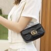 God Factory Gucci 𝙂 𝙂 𝙈𝙖𝙧𝙢𝙤𝙣𝙩 Mini Black 476433 Size 16.5*10.2*5.1cm