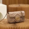 God Factory Gucci 𝙂 𝙂 𝙈𝙖𝙧𝙢𝙤𝙣𝙩 Mini Apricot 476433 Size 16.5*10.2*5.1cm