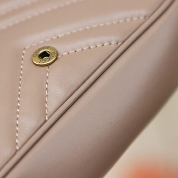 God Factory Gucci 𝙂 𝙂 𝙈𝙖𝙧𝙢𝙤𝙣𝙩 Mini Apricot 476433 Size 16.5*10.2*5.1cm