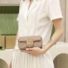 God Factory Gucci 𝙂 𝙂 𝙈𝙖𝙧𝙢𝙤𝙣𝙩 Mini Apricot 476433 Size 16.5*10.2*5.1cm