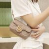 God Factory Gucci 𝙂 𝙂 𝙈𝙖𝙧𝙢𝙤𝙣𝙩 Mini Apricot 476433 Size 16.5*10.2*5.1cm