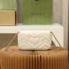 God Factory Gucci 𝙂 𝙂 𝙈𝙖𝙧𝙢𝙤𝙣𝙩 Mini White 476433 Size 16.5*10.2*5.1cm