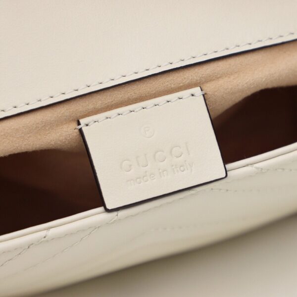 God Factory Gucci 𝙂 𝙂 𝙈𝙖𝙧𝙢𝙤𝙣𝙩 Mini White 476433 Size 16.5*10.2*5.1cm