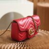 God Factory Gucci 𝙂 𝙂 𝙈𝙖𝙧𝙢𝙤𝙣𝙩 Mini Red 476433 Size 16.5*10.2*5.1cm