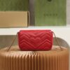 God Factory Gucci 𝙂 𝙂 𝙈𝙖𝙧𝙢𝙤𝙣𝙩 Mini Red 476433 Size 16.5*10.2*5.1cm